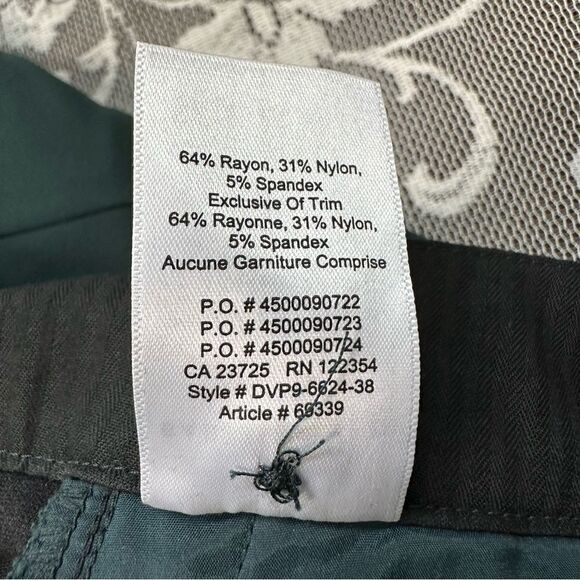 Aritzia Babaton 1-01 Thora Green Side Striped Zip Ankle High Rise Trousers Sz 0 - Picture 12 of 16